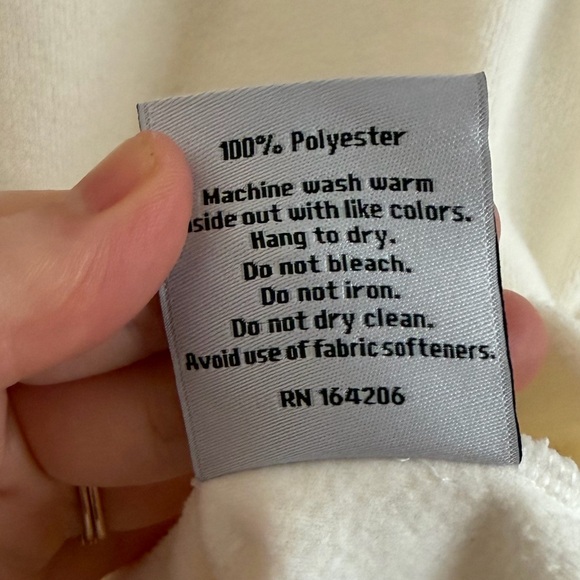 Dudley Stephen’s Cream Ivory Terry Quarter Zip Polo Size Large Quiet Luxury - Picture 13 of 16